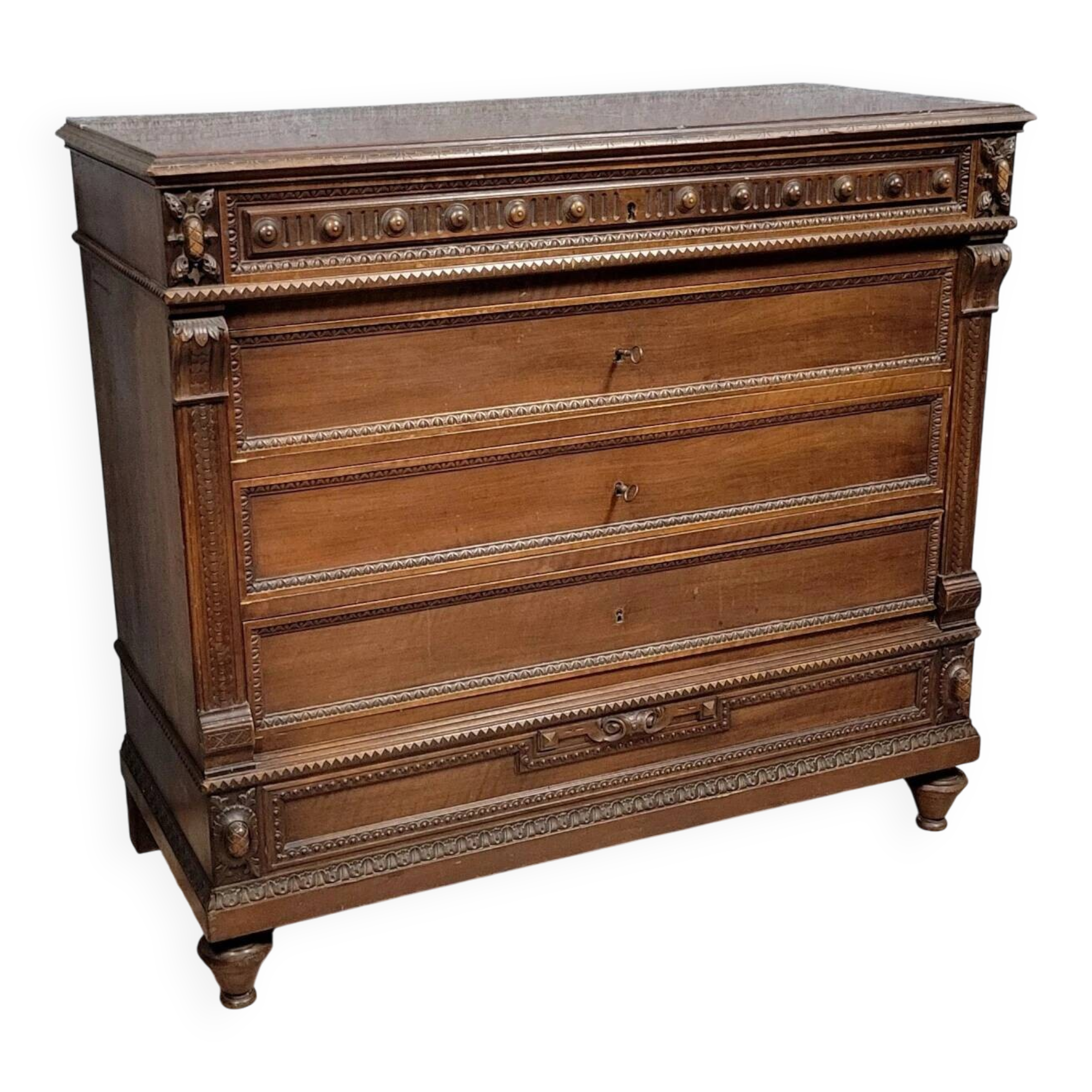 Louis XVI style mahogany chest of drawers circa 1850