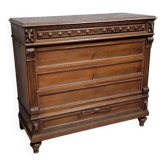 Commode style Louis XVI en acajou vers 1850