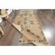 Tapis couloir en laine et coton fait main Oushak turc des années 1970, 137x404.