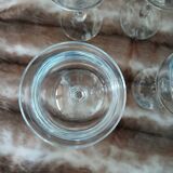 11 crystal stem glasses
