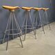 Set of Jamaica swivel bar stools by Pepe Cortès for BD Barcelona, 1990s