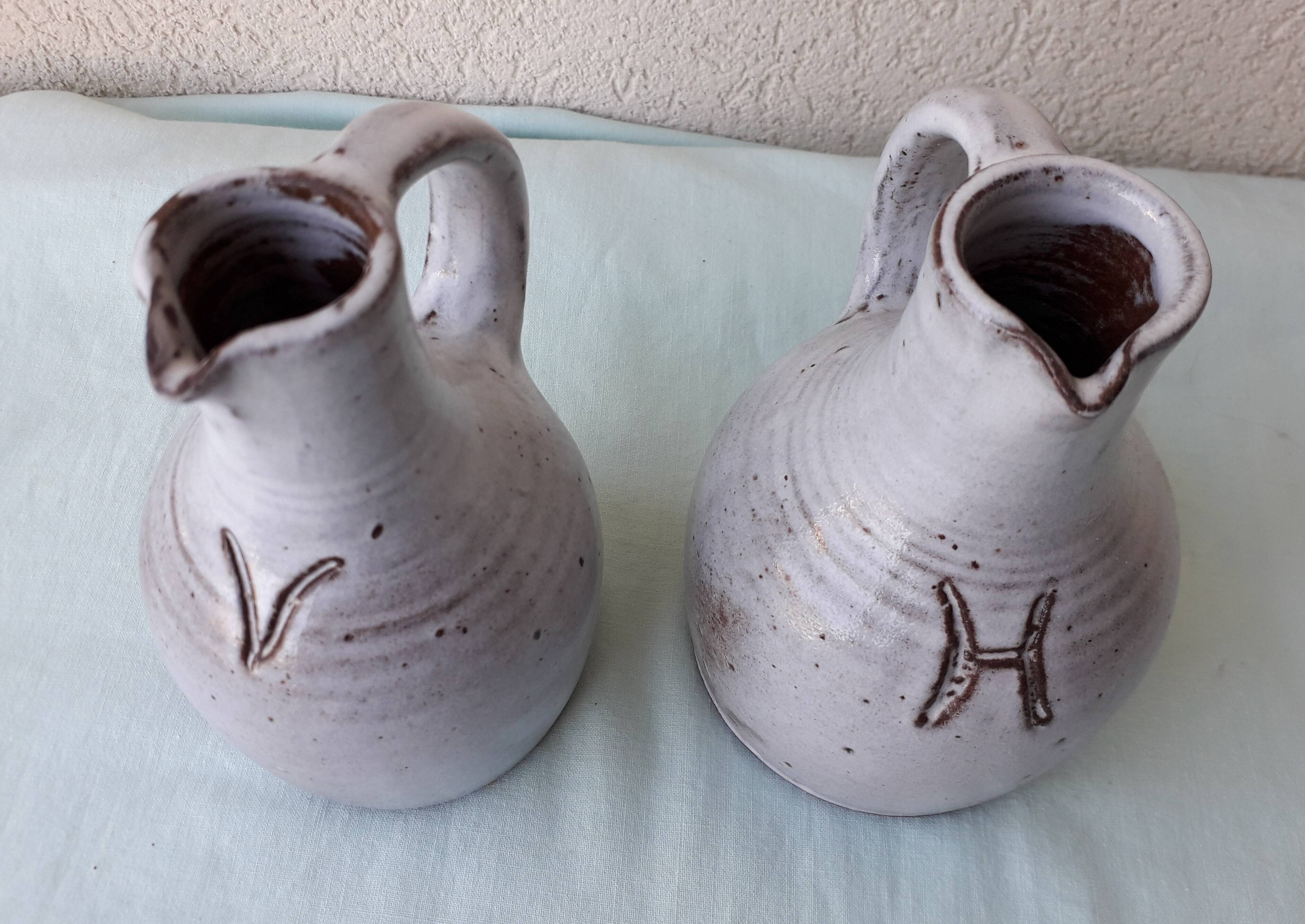 Huilier vinaigre en grès Pierlot