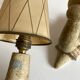 Pair of Arlus torchlight wall light in art deco plaster 1950