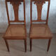 Set of 2 vintage art deco cans chairs.