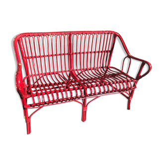 Wicker bench