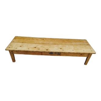 Antique coffee table in fir