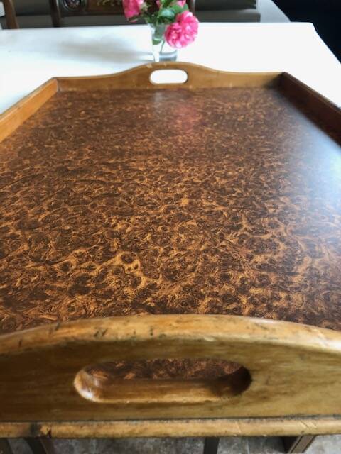 Large Art Deco wooden tray
