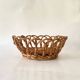 Woven wicker basket