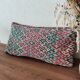 Moroccan Kilim Cushion Vintage green and red