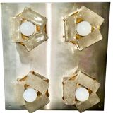 Albano Poli by Poliarte, large 4-light wall sconce, Italy 1970