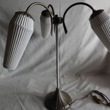 Table lamp with 3 glass cones