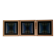 Vintage Optical Art Triptych - Vasarely Style - Frame 30x30cm