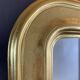 Classic Style Rectangular Golden Wood Mirror