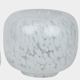 Vase or photophore white spotted