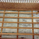 Vintage rattan children's bed