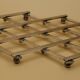 Expandable silver metal trivet