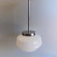 Lustre bistro - White opaline globe - 1950