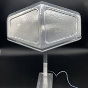 Vintage Pirouett France lamp, Art Deco, model patented in 1940, aluminum