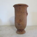 Terracotta vase . .