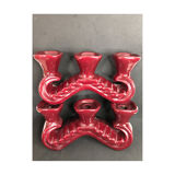 Pair of ceramic candle holders year 50