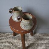 Pyrite stoneware mugs Jean-Pierre Prudhomme artisanal ceramics brutalist countryside decoration