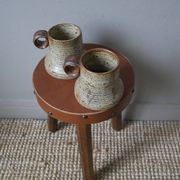 Pyrite stoneware mugs Jean-Pierre Prudhomme artisanal ceramics brutalist countryside decoration