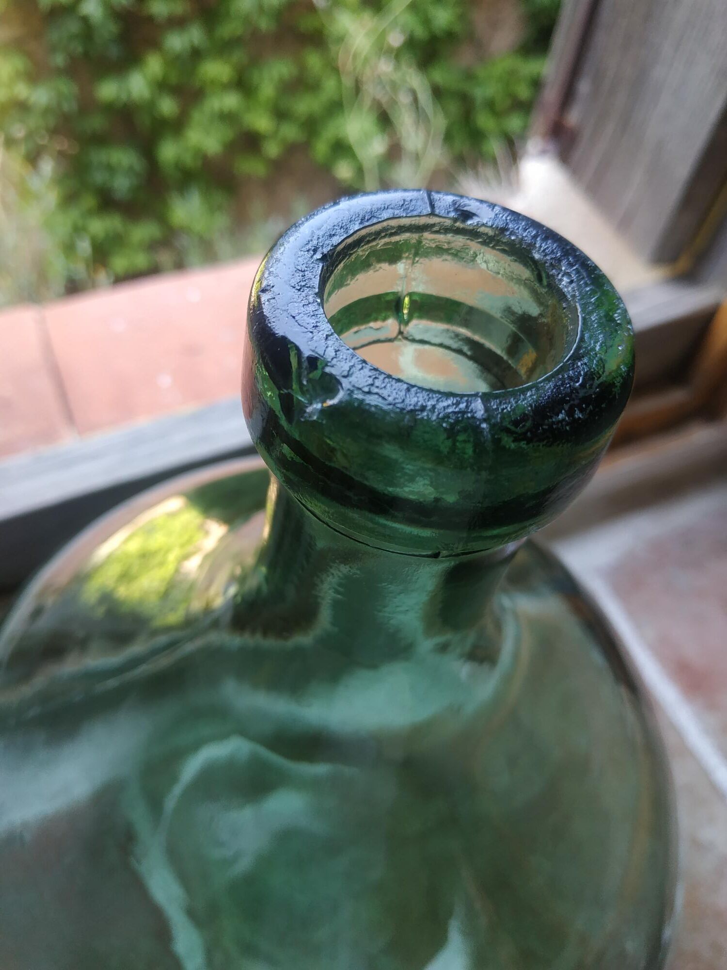 Demijohn vintage green 10,5l h38cm