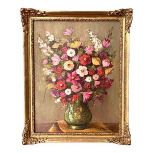Tableau huile sur toile signé