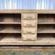 Brutalist solid oak line - aero-mmred art deco