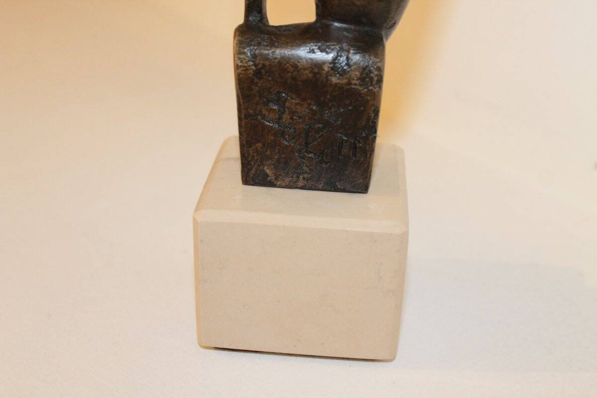 Bronze face sculpture by Giannetto Salotti, 1950s/1960s