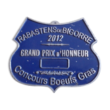 Agricultural competition plate