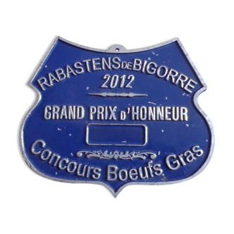 Agricultural competition plate