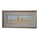 Landscape painting oil on panel