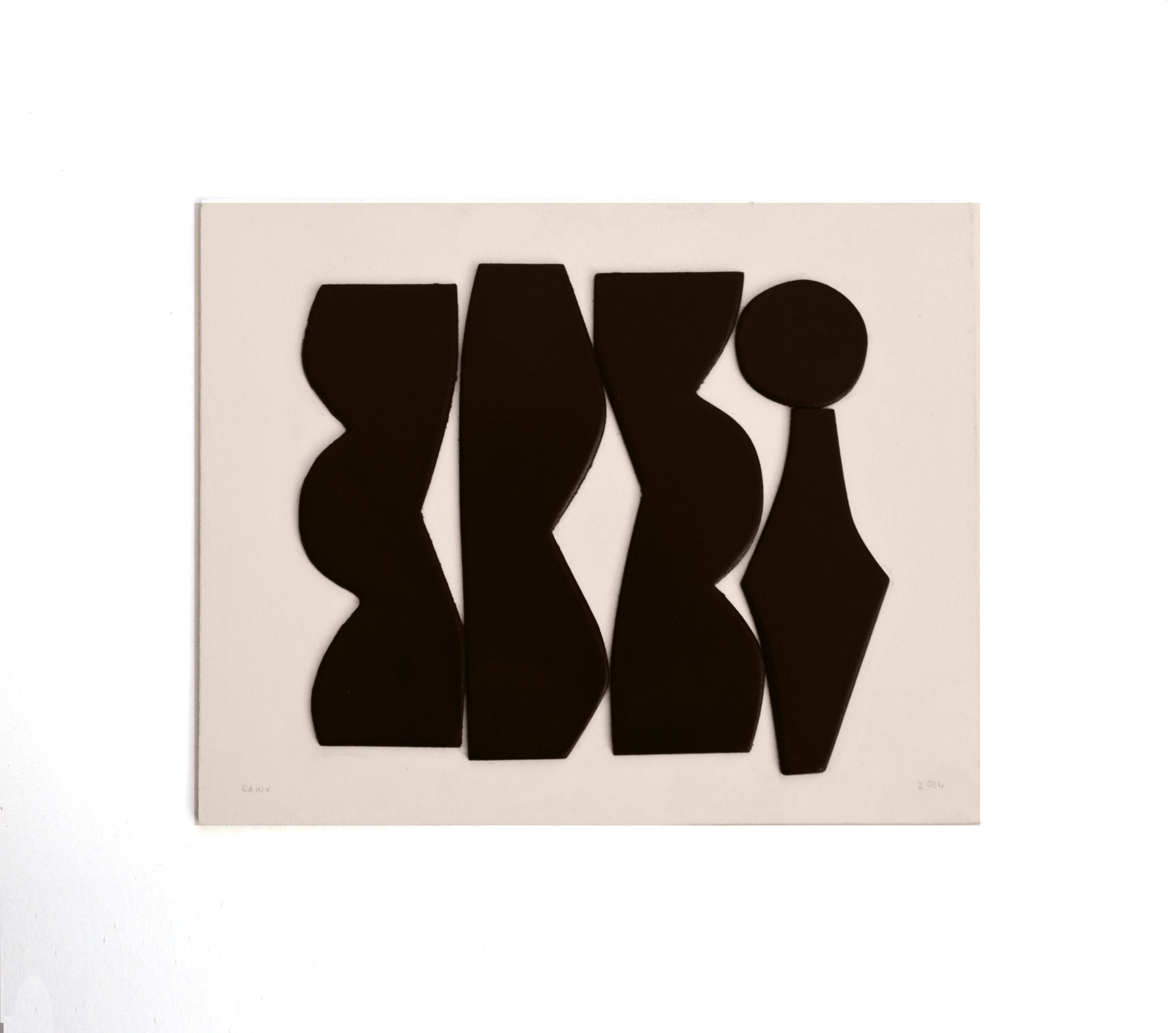 Relief painting - B90 black - signed EAwy