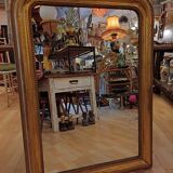 Gilded mirror Louis Philippe 19th. 1.10m /67cm
