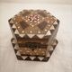 Lot de 2 coffrets oriental en marqueterie.