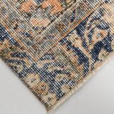 5x9 Navy Blue & Peach Oriental Persian Rug, 168x284Cm