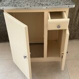 Small kitchen sideboard from the 50s, vintage kitchen furniture.