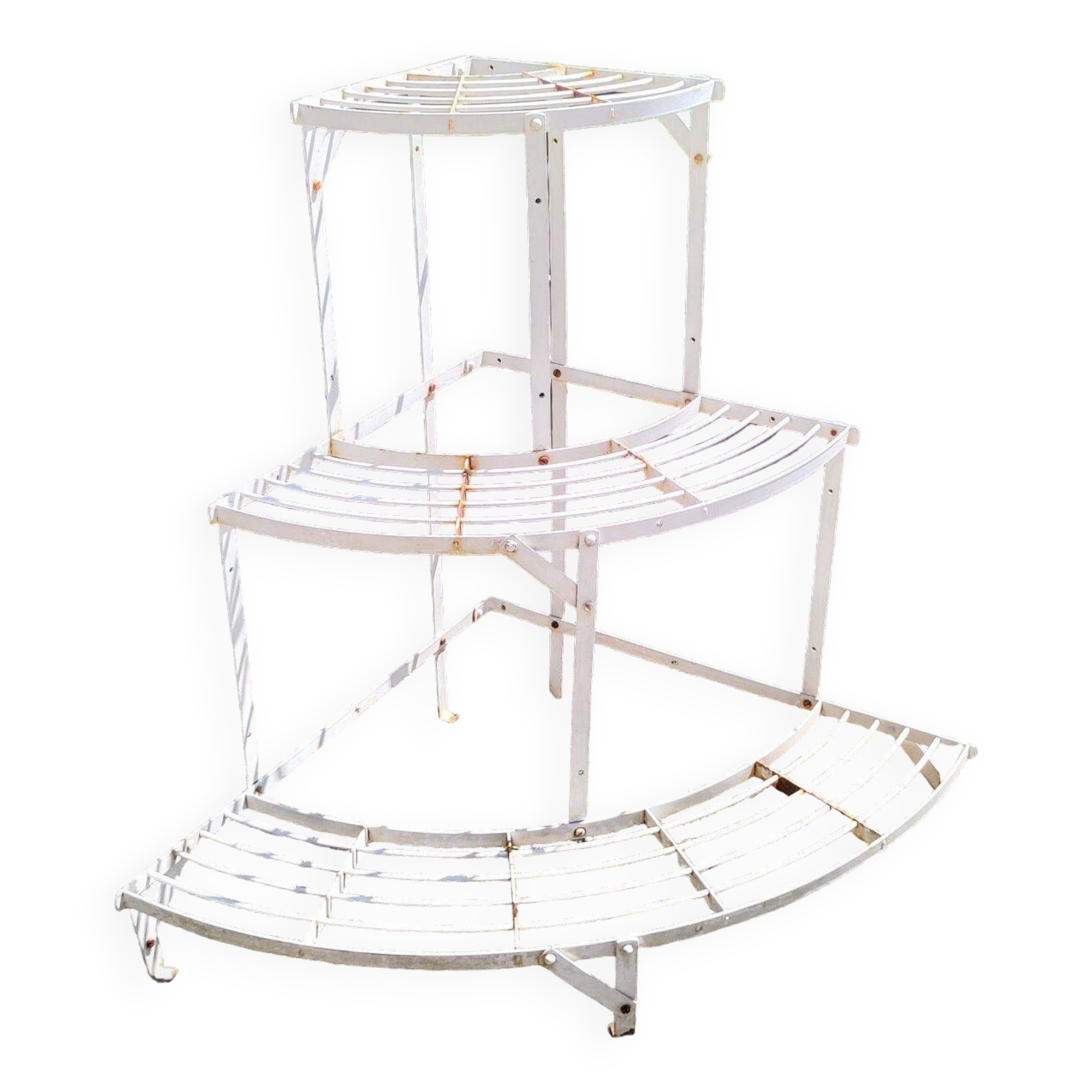 Old metal plant holder