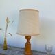 Old turned wooden lamp