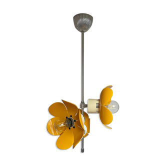 Pop chandelier with 3 lamps, Space Âge design 1970