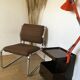 Vintage 60/70s chrome and fabric chair