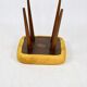 Tabouret caméléon jaune vintage, 1970