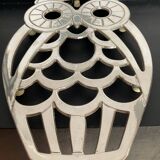 Dessous de plat hibou Italy en métal argenté