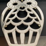 Dessous de plat hibou Italy en métal argenté