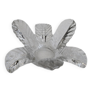 Bougeoir "Fleur" en cristal