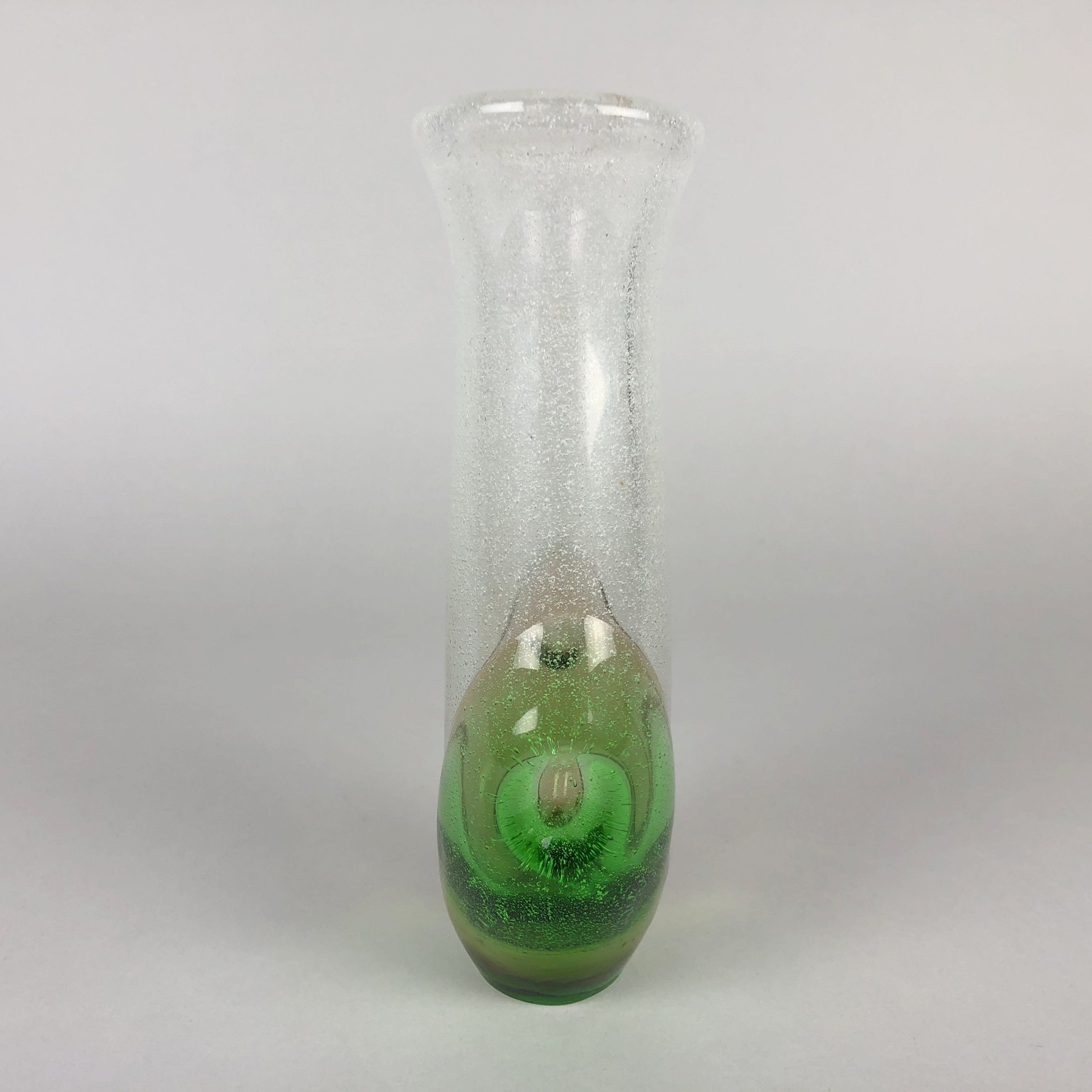 Glass vase designed by Frantisek Spinar for Skrdlovice glassworks, 1970's