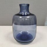Magnifique et rare vase Safir de Per Lütken pour Holmegaard Danemark 1962.