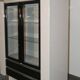 Bicolour lacquered wood bar cabinet, Italy, 1980s