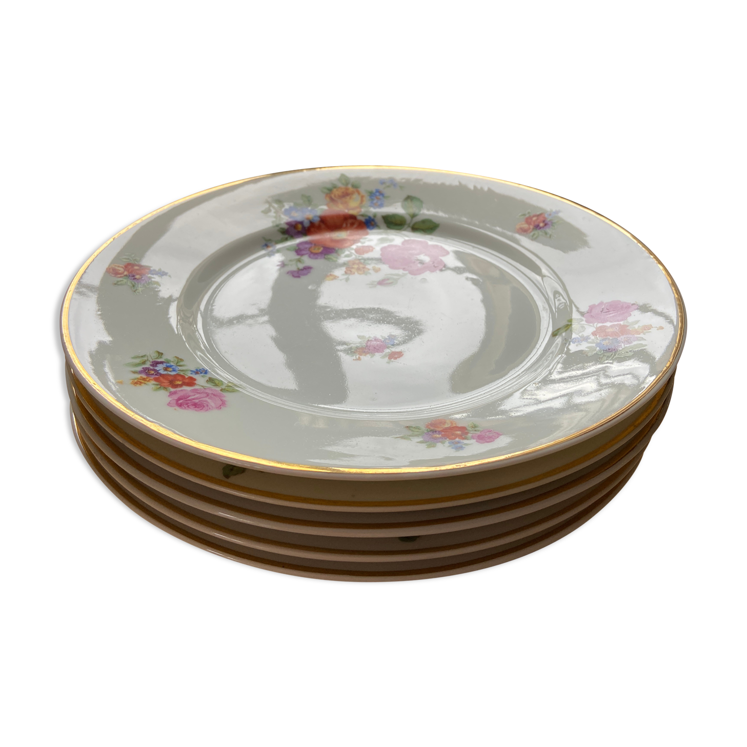 Limoges floral plates